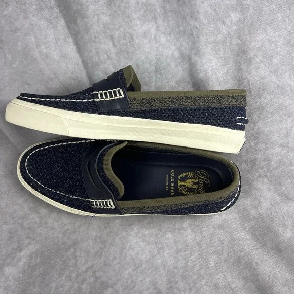 Cole Haan Pinch Maine Classic Shoes Mens 7.5 Blue & Green Grand OS Penny Loafers - Picture 5 of 9